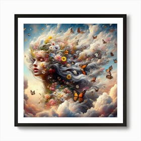 'Flight Of Butterflies' Art Print