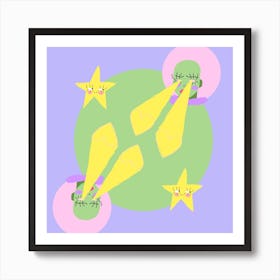 Spaced Square Art Print