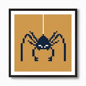 Pixel Art Spider Poster 1 Art Print