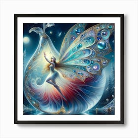 Fairy With Glass Pear 1 Art Print