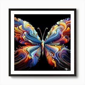 Abstract Butterfly 4 Art Print