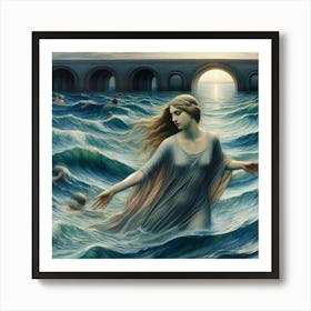 'The Mermaid' 2 Art Print