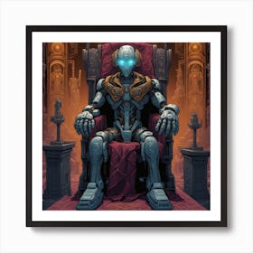 Throne Of Robots Art Print