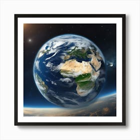 Earth From Space 3 Art Print