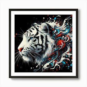 White Tiger 8 Art Print