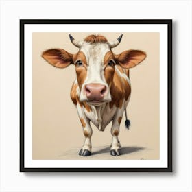 Cow Portrait 18 Art Print