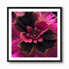 Abstract Flower 1 Art Print