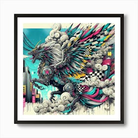 Dragon Of The City Art Print