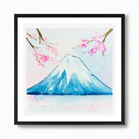 Watercolor Mount Fuji Art Print