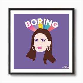 Boring Square Art Print