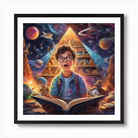 Science kid 1 Art Print