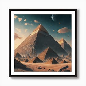 Pyramids Of Giza 2 Art Print