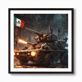 Mexican Tank Art Print