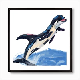 Orca Whale 03 Art Print