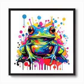 Colorful Frog 2 Art Print