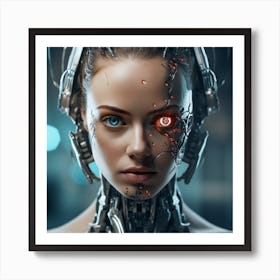 Cyborg Woman 6 Art Print