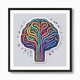 Colorful Brain 34 Art Print