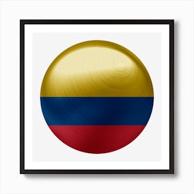 Colombia Flag Country National Art Print