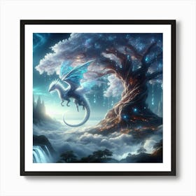 Dragon In The Sky Art Print