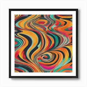 Abstract Swirls 4 Art Print