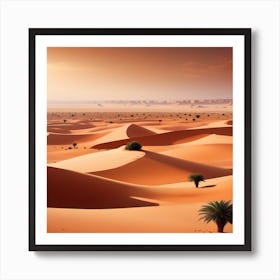 Desert Landscape - Desert Stock Videos & Royalty-Free Footage Art Print