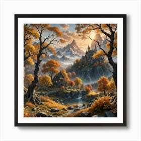 Fantasy Landscape Painting Poster