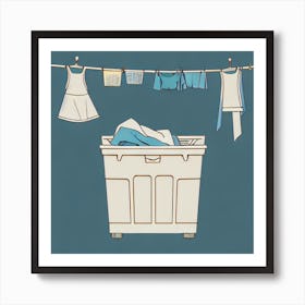 Laundry Basket 2 Art Print