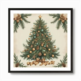 Christmas Tree Wall Arts (3) Poster