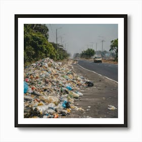 Garbage On The Road 7 Art Print