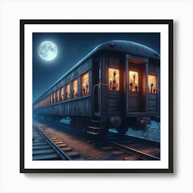 Haunted Train 5 Art Print