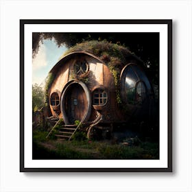 Myeera Steampunk Style Hobbit House Cinematic 8k Photo Realisti 47ae0921 4cce 4c35 B540 93fee0ed39cd Art Print