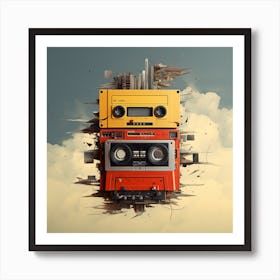 Minimalistic Retro 80s Album Art 30  Art Print