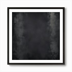 Elegant Black Background With Vintage Distressed Grunge Texture And Dark Gray Charcoal Color Paint 2792080390 Art Print