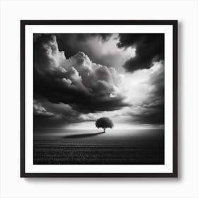 Lone Tree Dreamscape 3 Art Print