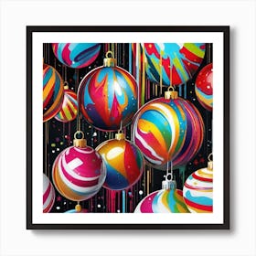 Christmas Ornaments 49 Art Print