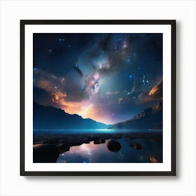 Starry Night Sky 1 Art Print