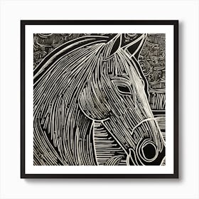 Horse Head Art Print