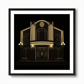 Deco Style Building Art Print