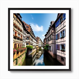 Old Town Of Frankfurt Art Print