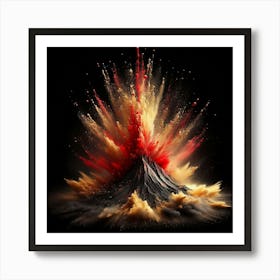 Volcano Explosion Art Print