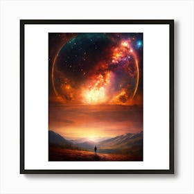 Galaxy Painting Art Print