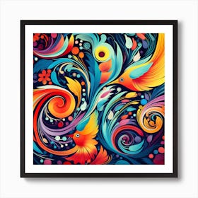Colorful Abstract Painting 1 Art Print