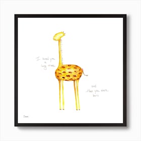 Giraffe Love   Art Print