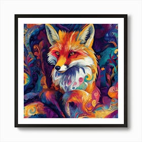 Fox Painting 7 Art Print