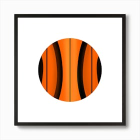 Orange Tiger Art Print