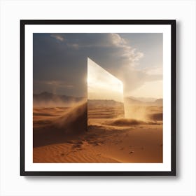 Sandstorm with a image which portray Art Print