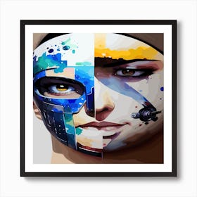 Face Painting Art Print