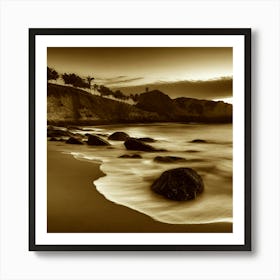 Sunset At The Beach 651 Art Print