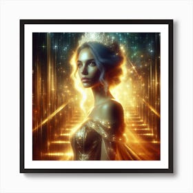 Beautiful woman 10 Art Print