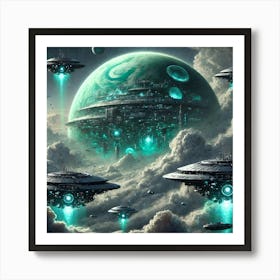 Uranian Vanguard The Evolution Masters Of The Atmosphere Art Print